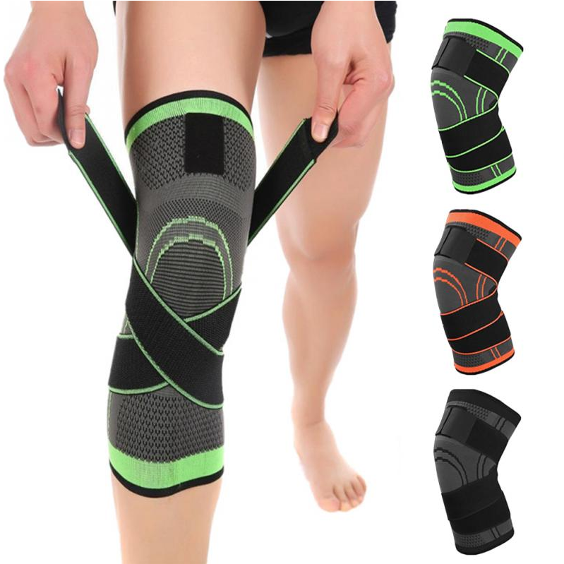3D Design Kniestütze mit fixierbaren atmungsaktiven Kniebandage