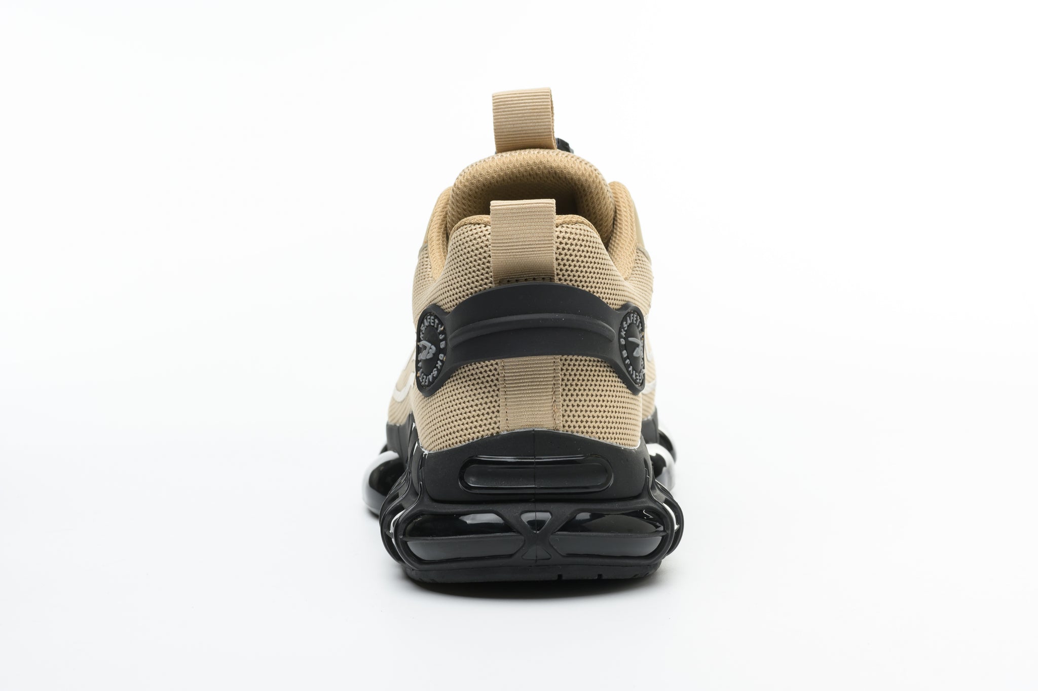 Fanmalls S3 Ultraleichte, verschleißfeste Sicherheitsschuhe mit Stahlkappe-Drehschnalle-40