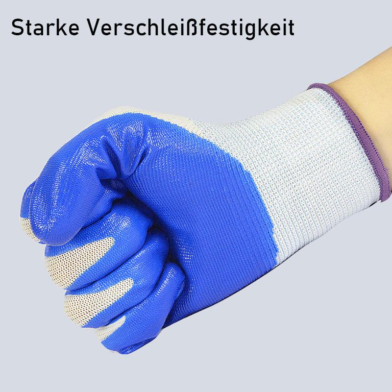 Nitrilbeschichtete verschleißfeste rutschfeste Baustellenarbeitsschutzhandschuhe