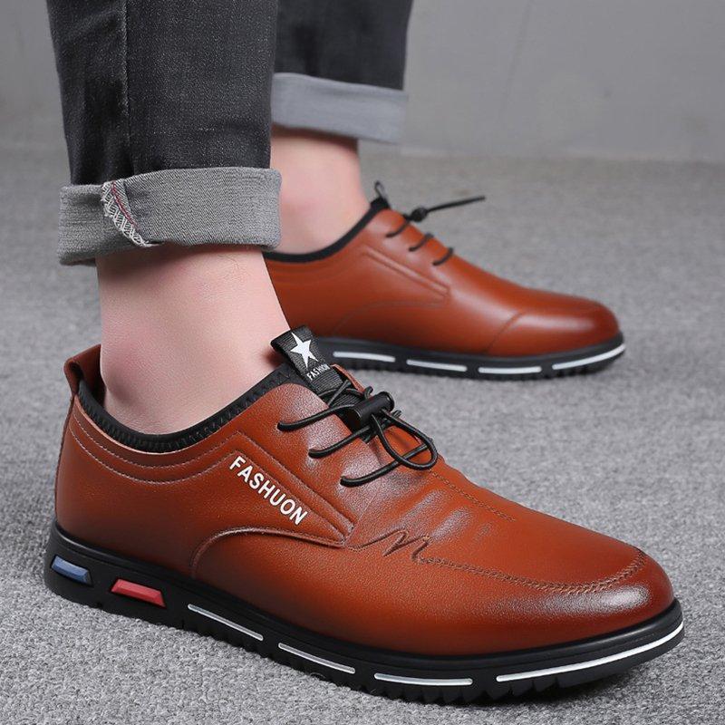 Herren Echtes Leder Lässig Schuhe Geschäft Kleid Schuhe