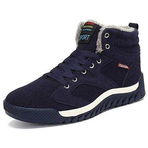 Abuyshoes Warm Gefüttert Winterschuhe für Herren