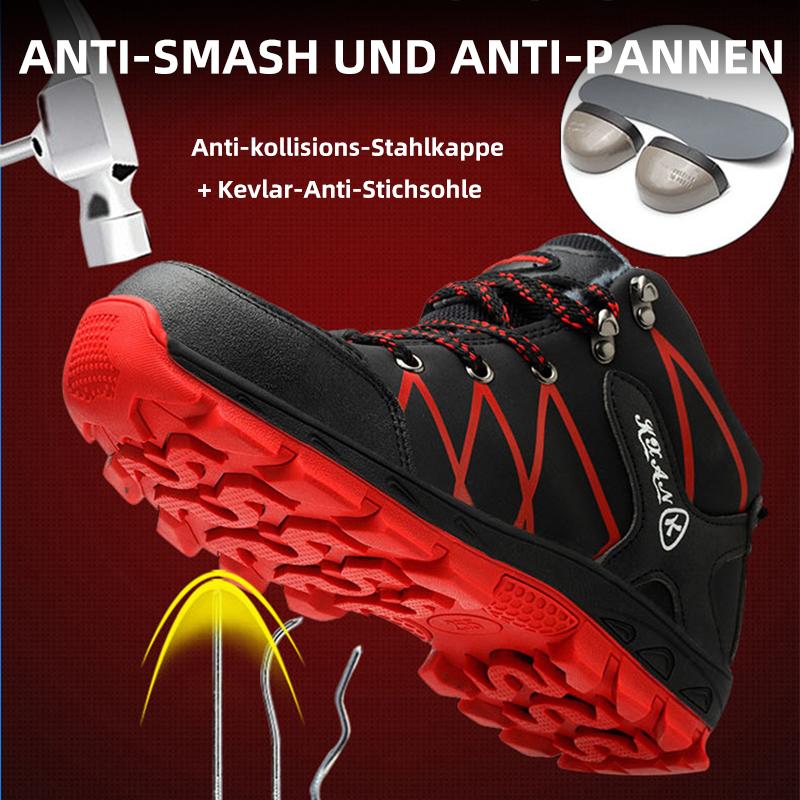 Anti-Smashing und Anti-Pannen Winter plus Samt Anti-Kälte  und Warm Sicherheitsschuhe