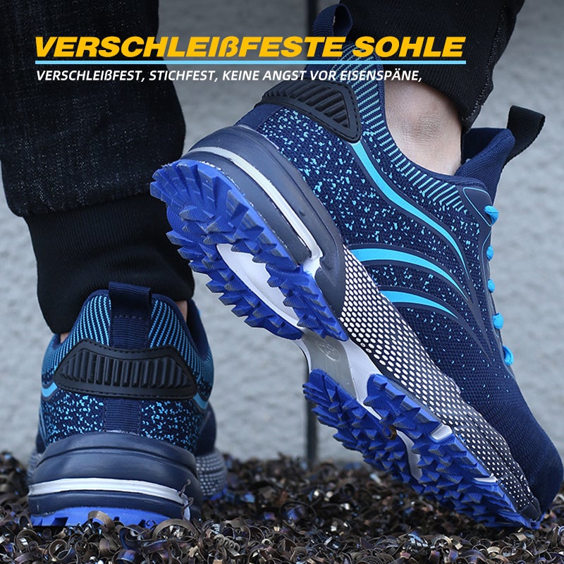 Fanmalls Leicht Sicherheitsschuhe Herren Damen Arbeitsschuhe Atmungsaktiv Schutzschuhe Stahlkappe Sportlich Sneaker