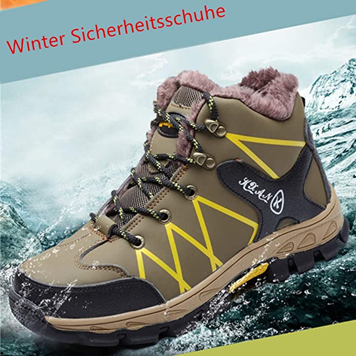 Anti-Smashing und Anti-Pannen Winter plus Samt Anti-Kälte  und Warm Sicherheitsschuhe