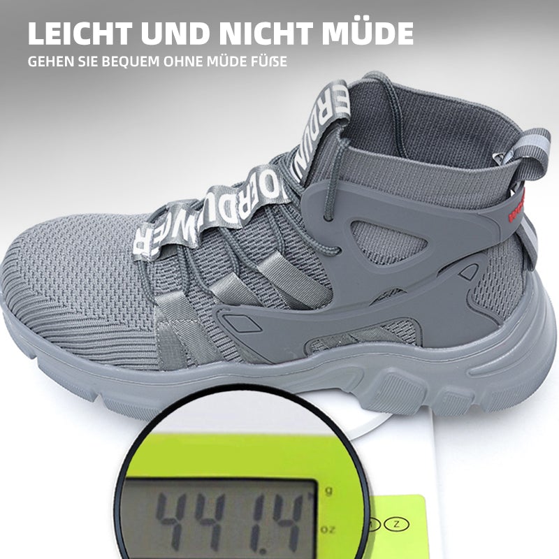 S3 Hoch Sicherheitsschuhe Leicht Sportlich Atmungsaktiv Arbeitsschuhe Stahlkappe rutschfest Schutzschuhe