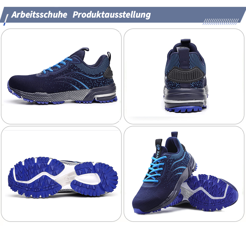 Fanmalls Leicht Sicherheitsschuhe Herren Damen Arbeitsschuhe Atmungsaktiv Schutzschuhe Stahlkappe Sportlich Sneaker