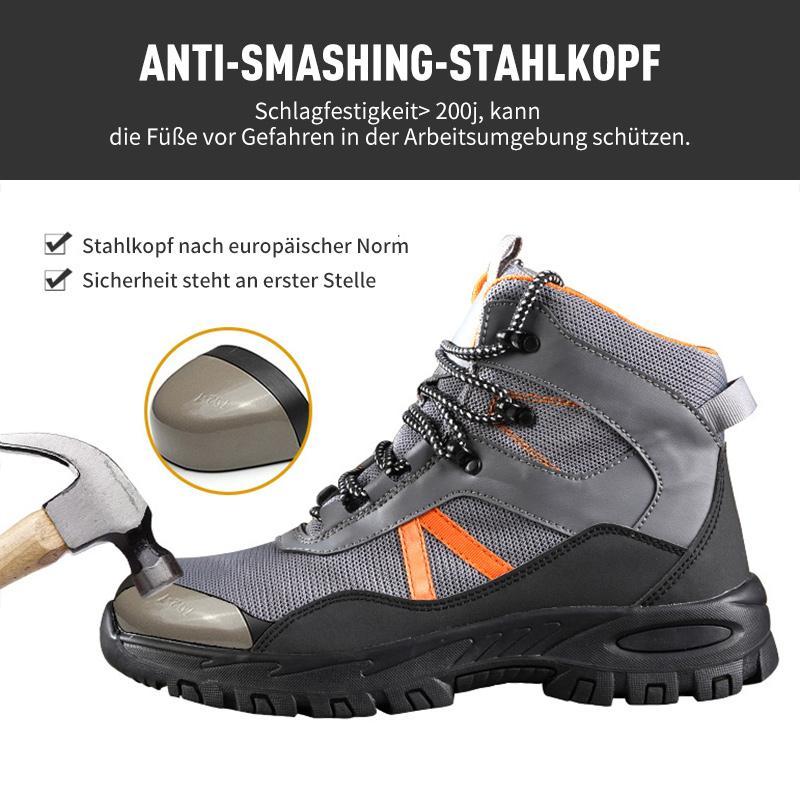 Anti-Smash und Anti-Durchstich High-Top Flugsicherheitsschuhe aus atmungsaktivem Gewebe