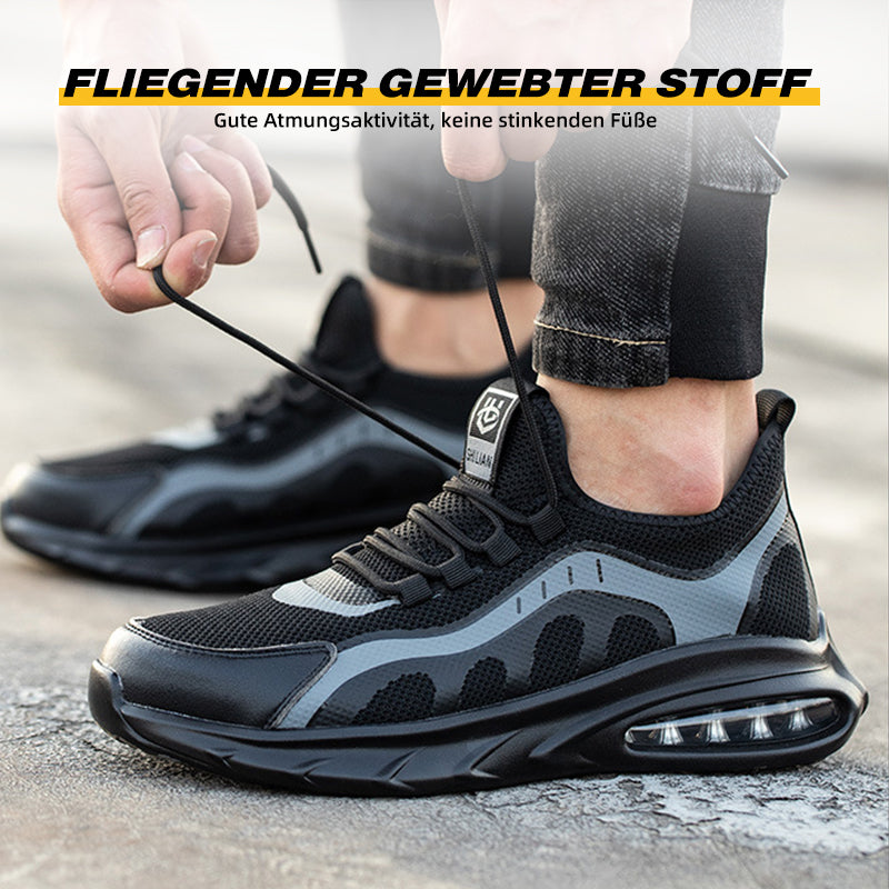 Fanmalls Sicherheitsschuhe Leichte Arbeitsschuhe Sportliche Atmungsaktive Stahlkappenschuhe