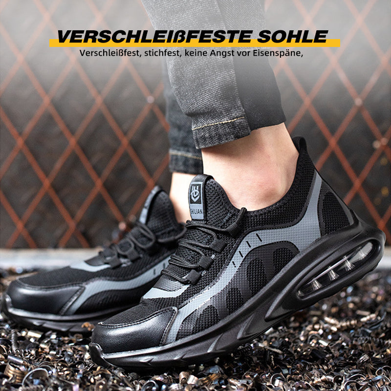 Fanmalls Sicherheitsschuhe Leichte Arbeitsschuhe Sportliche Atmungsaktive Stahlkappenschuhe