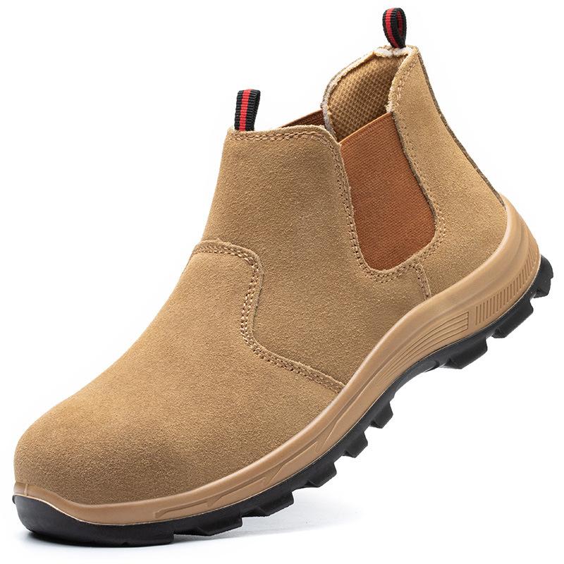 Georgia Boot Herren Chelsea Arbeitsstiefel Mit Keilabsatz, Braun – Robust, Rutschhemmend, Mit Memory Foam