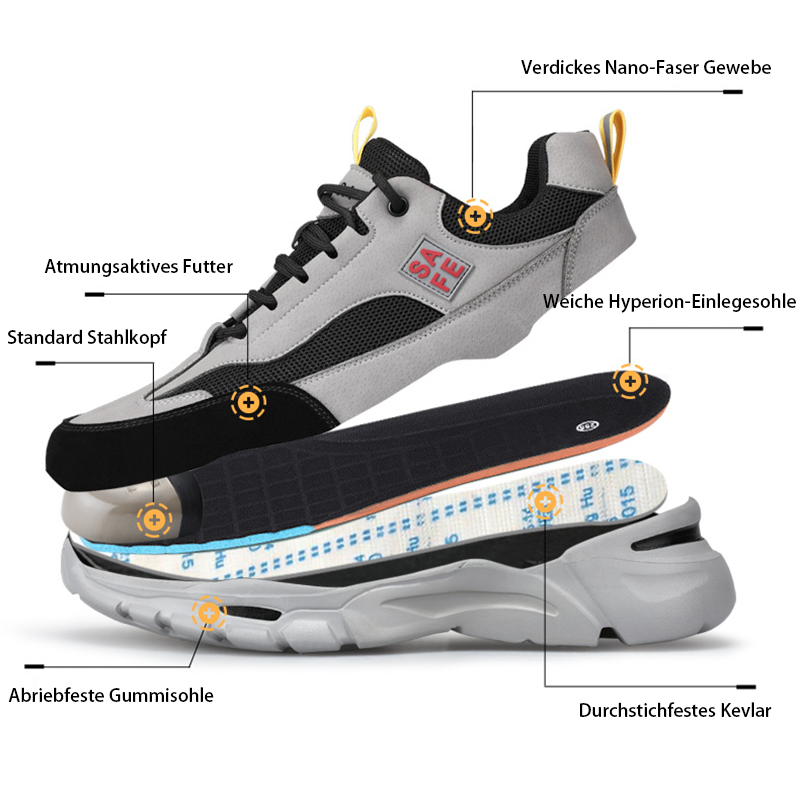Neue Verschleißfeste Sicherheits-Arbeitsschuhe