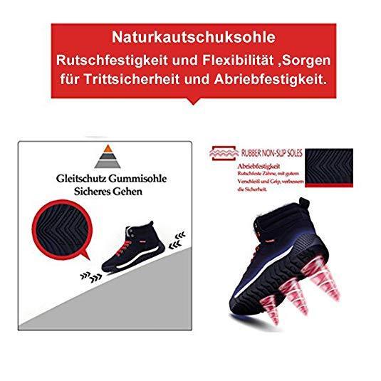 Abuyshoes Warm Gefüttert Winterschuhe für Herren