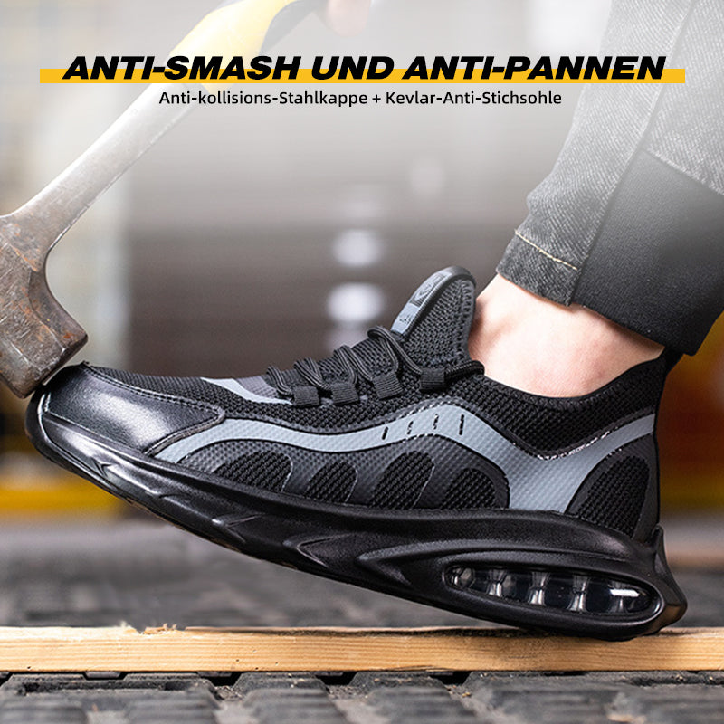 Fanmalls Sicherheitsschuhe Leichte Arbeitsschuhe Sportliche Atmungsaktive Stahlkappenschuhe